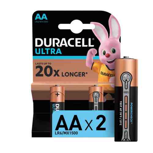 Батарейка DURACELL LR6 АА Ultra Power блистер 2шт арт. 1001248576