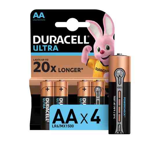 Батарейка DURACELL LR6 АА Ultra Power блистер 4шт арт. 1001248577