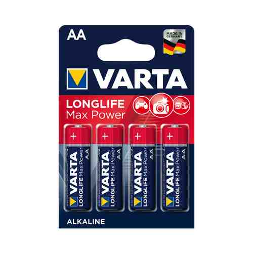 Батарейка VARTA LONGLIFE MAX POWER AA блистер 4шт арт. 1001172640