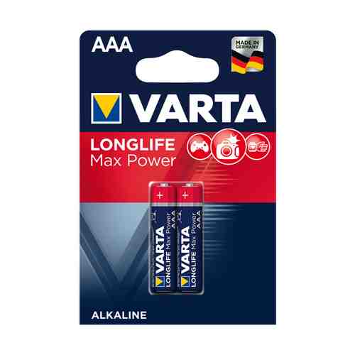 Батарейка VARTA LONGLIFE MAX POWER AAA блистер 2шт арт. 1001172637