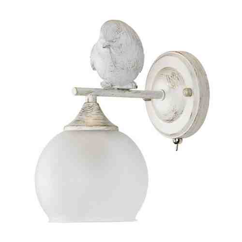 Бра ART LAMP Gemelli 1х60Вт E27 металл крашеный бело-золотой арт. 1001393076