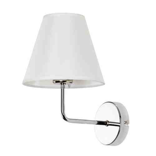 Бра ARTE LAMP Еlba 1x60Вт Е27 металл ткань хром арт. 1001421317