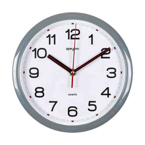 Часы настенные APEYRON PL200909 пластик серый/белый арт. 1001415316