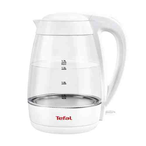 Чайник TEFAL KO450132 2200Вт 1,7л стекло белый арт. 1001258135