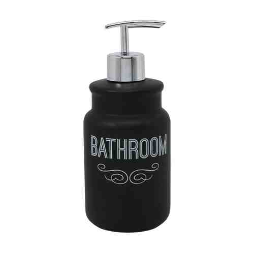 Дозатор для жидкого мыла VITARTA Bathroom black керамика пластик черный арт. 1001314551