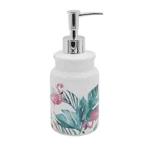 Дозатор для жидкого мыла VITARTA Flamingo керамика пластик белый арт. 1001314547