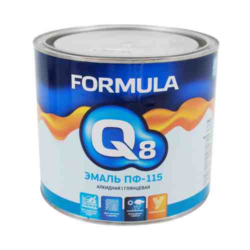 Эмаль Q8 Formula ПФ-115 1,9кг серая, арт.ЭК000127375 арт. 1001299882