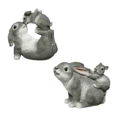 Фигура садовая Кролик с крольчонком 17см в асс-те арт. 1001262339