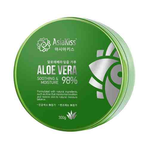 Гель для лица и тела ASIAKISS Aloe Vera Увлажняющий 300мл арт. 1001415485