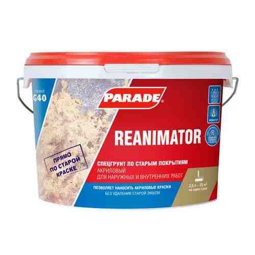 Грунт акриловый PARADE G40 Reanimator по старым покрытиям, арт.G40-2,5 арт. 1000847367