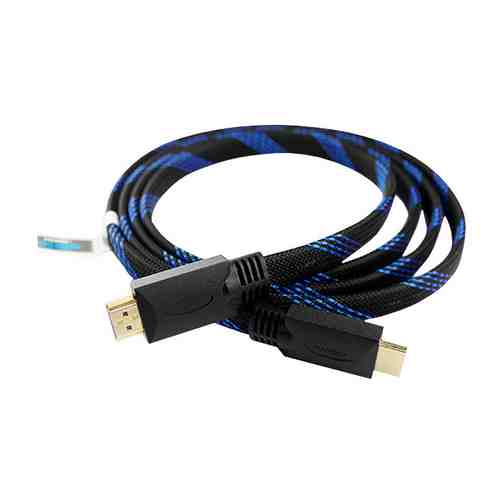 Кабель HDMI - HDMI v2.0b HDR 1.8 м сине-черн. арт. 1001406397