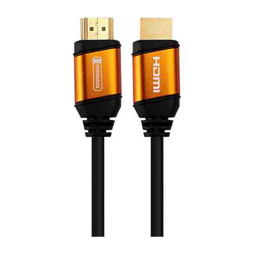 Кабель HDMI - HDMI v2.0b HDR, Gold Yellow 1.0 м черн. арт. 1001406399