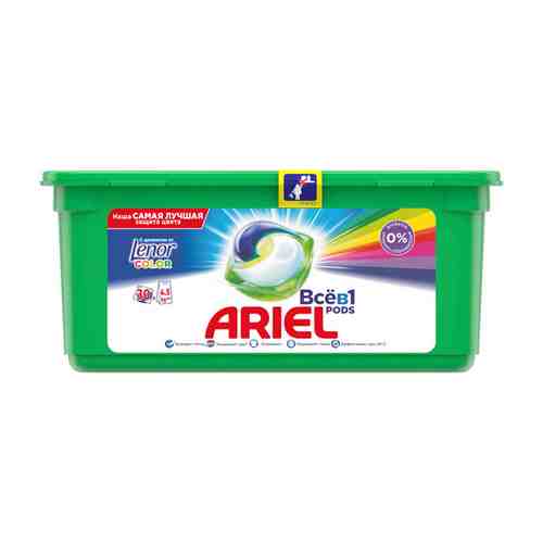 Капсулы для стирки ARIEL Ленор Эффект 3в1 30 шт, 28,8 г арт. 1001167988