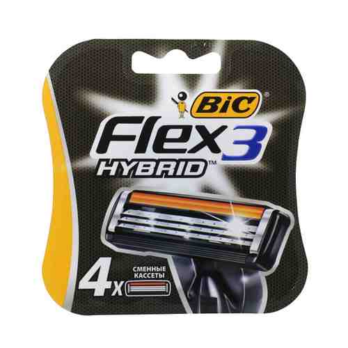 Кассеты BIC Flex 3 Hybrid 4шт арт. 1001201573