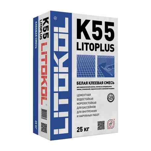 Клей для керам. плитки LITOKOL LITOPLUS K55 мозаики 25кг, арт.K55 арт. 1001042237