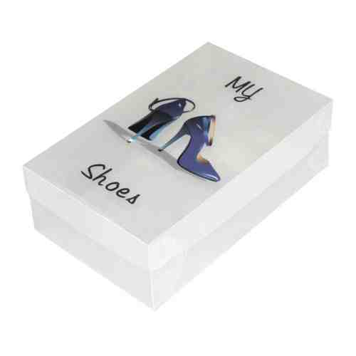 Коробка РЫЖИЙ КОТ, 30х18х10 см, 5,4 л, для хранения обуви, пластик, с крышкой арт. 1001196795