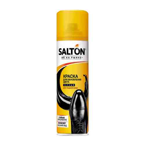 Краска для обуви SALTON, 250 мл, для гладкой кожи, с норковым маслом, черный арт. 1000731192