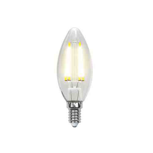 Лампа филаментная UNIEL 7,5Вт E14 3000К свеча теплый свет арт. 1001335630
