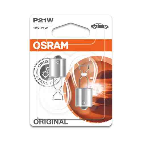 Лампа OSRAM P21 12В 21Вт BA15S 2шт арт. 1001217726