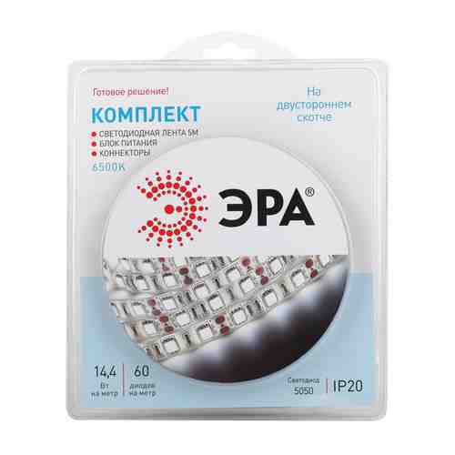 Лента светодиодная ЭРА LED 72Вт IP20 6500К 5м арт. 1001429953