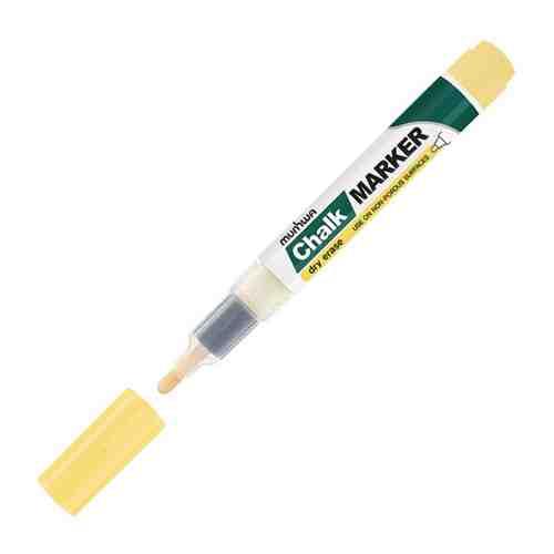 Маркер меловой MUNHWA Chalk Marker желтый 3мм арт. 1001419189