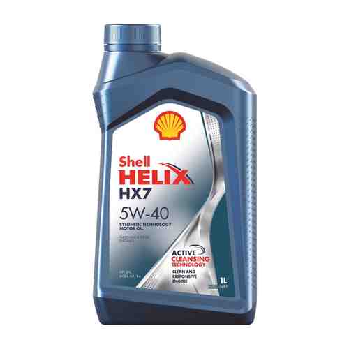 Масло моторное SHELL Helix HX7 5W40, 1 л арт. 1000664025