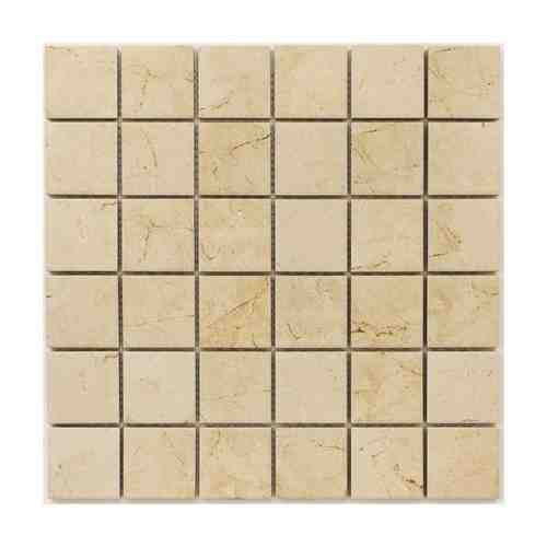 Мозаика керамогранитная 30,3х30,3х0,6 Status Beige, матовая песочная под камень арт. 1001413862