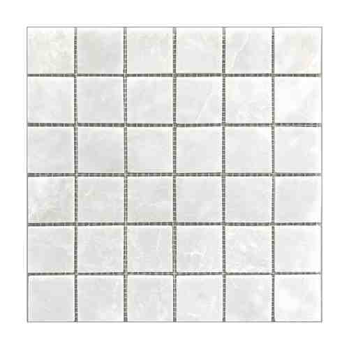 Мозаика мраморная 30,5х30,5х0,4 Wild Stone (полированная), белая арт. 1001310654