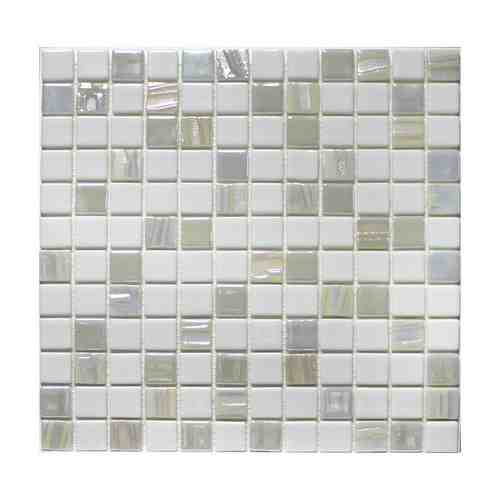 Мозаика стеклянная, 31,7х31,7х0,4 Astro Blanco, белая арт. 1001191507