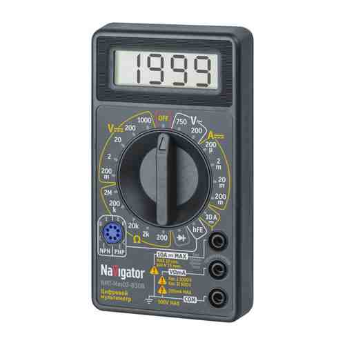 Мультиметр NAVIGATOR 6LR61 цифровой 6 функций индикатр арт. 1001417572