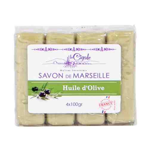 Мыло LA CIGALE Savon de Marseille Huile d'Olive 4шт 100г арт. 1001338898