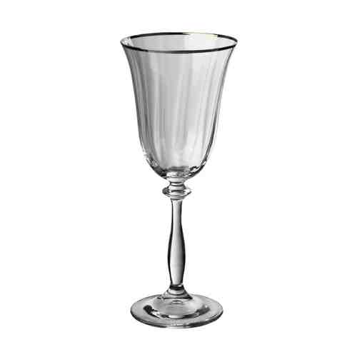 Набор бокалов CRYSTALEX Ангела оптика отводка платина 6шт 250мл вино стекло арт. 1001052216