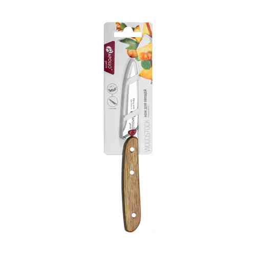 Нож APOLLO Genio Woodstock 8см для овощей нерж.сталь, дерево арт. 1001169613