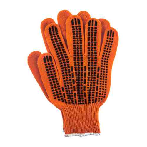 Перчатки СИБРТЕХ Протектор трикотаж гелевое ПВХ M оранжевые арт. 1001381836