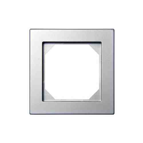 Рамка 1 пост LIREGUS Epsilon серебро арт. 1001064219