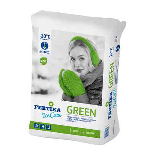 Реагент противогололедный Fertika IceCare Green 20кг арт. 1001150276