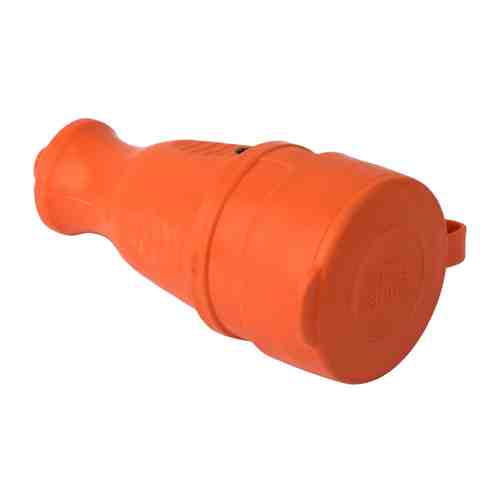 Розетка переносная с защитной крышкой каучуковая цветная EKF 230В 2P+PE 16A IP44 оранжевый арт. 1001293350