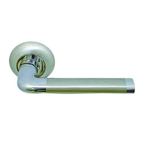 Ручка дверная MORELLI 03, никель, хром, белый арт. 1001117891