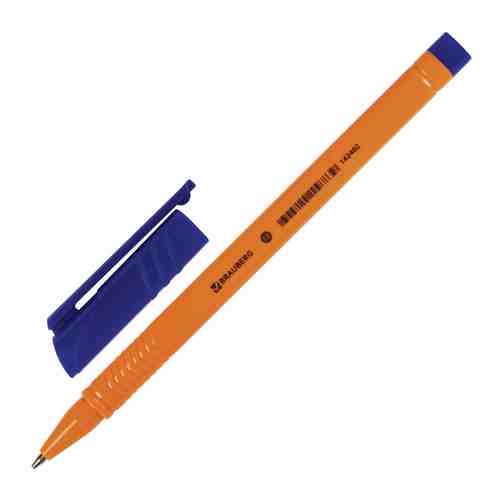 Ручка шариковая синяя BRAUBERG Solar 0,5мм трехгранная арт. 1001323367