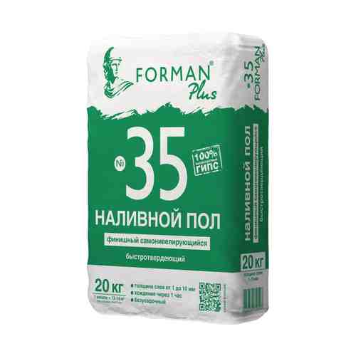 Самовыравниватель для пола Forman 35 гипс. финиш. Быстротверд., арт.Н0000012641 арт. 1001089365