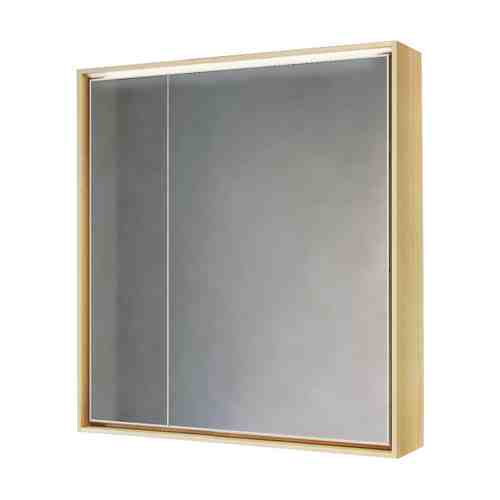Шкаф зеркальный RAVAL Frame 75см дуб сонома с подсветкой арт. 1001274074