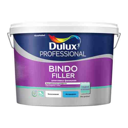 Шпатлевка готовая DULUX Bindo Filler финишная 15кг арт. 1001263328