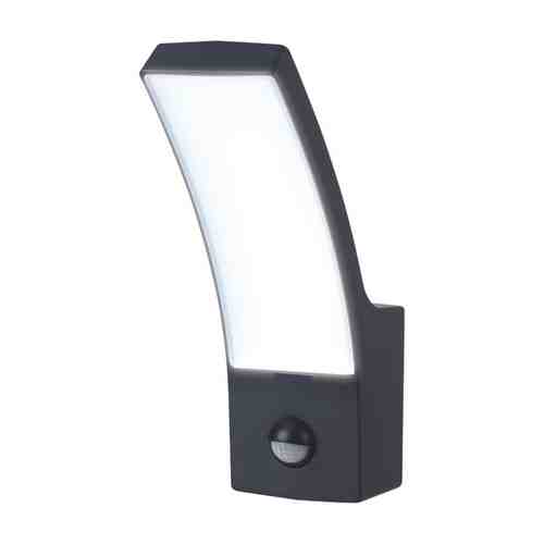 Светильник уличный настенный UNIEL LED 1х12Вт 4000К IP65 датчик движения черный арт. 1001400919