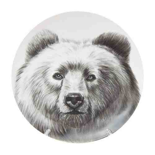 Тарелка ДОБРУШ Медведь 17,5 см десертная фарфор арт. 1001384027