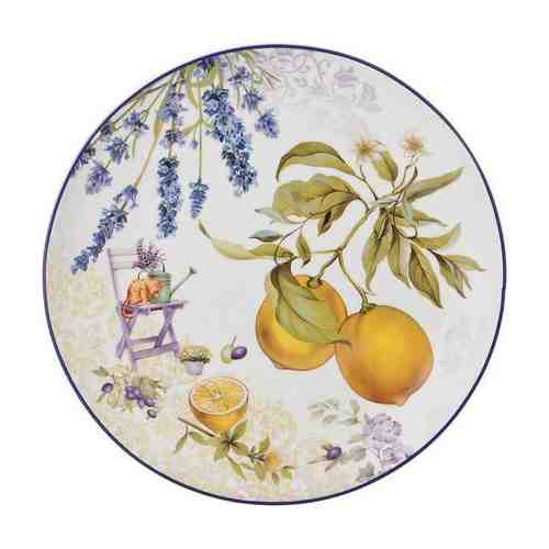 Тарелка LEFARD Прованс лимоны 25,5см обеденная фарфор арт. 1001422080