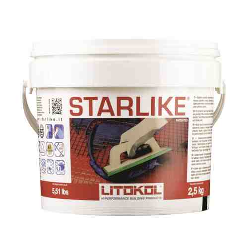 Затирка для швов LITOKOL STARLIKE C.280 1-15мм 2,5кг серо-бежевый, арт.С.280/2,5кг арт. 1001127596