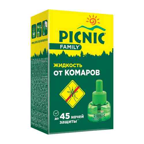 Жидкость для фумигатора PICNIC Family от комаров 45 ночей арт. 1001222288